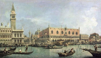 Obrazová reprodukce The Molo and the Piazzetta San Marco, Venice, (1697-1768) Canaletto, 40 × 22.2 cm