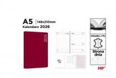 Naptár 2026 A5 napi - piros