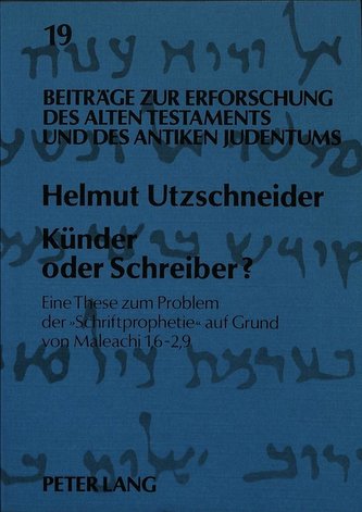 Künder oder Schreiber?