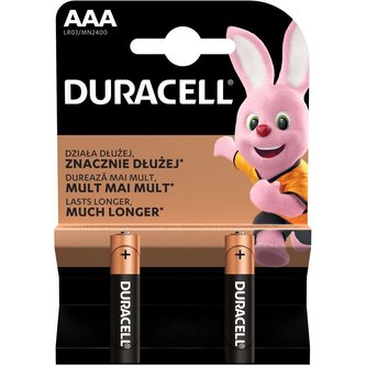 Duracell Basic AAA alkáli elem, 2 db