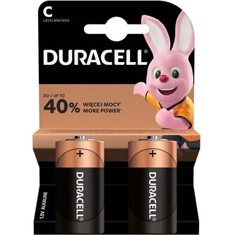 Duracell Basic C alkáli elem, 2 db
