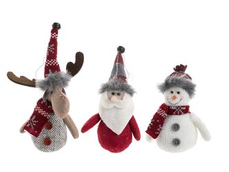 VÁNOČNÍ DEKORACE K ZAVĚŠENÍ 11,5 CM MIX