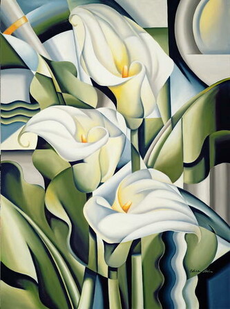 Obrazová reprodukce Cubist Lilies, Abel, Catherine, 30 × 40 cm