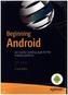 Beginning Android